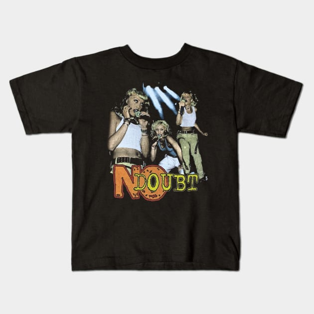 90s No Doubt Bootleg Rap Kids T-Shirt by KellyCollDesigns